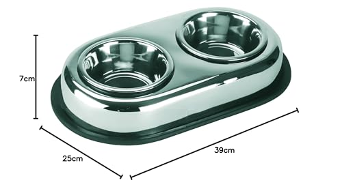 kerbl-pet-edelstahlnapf-duo-2-x-450-ml-rutschfest image 7