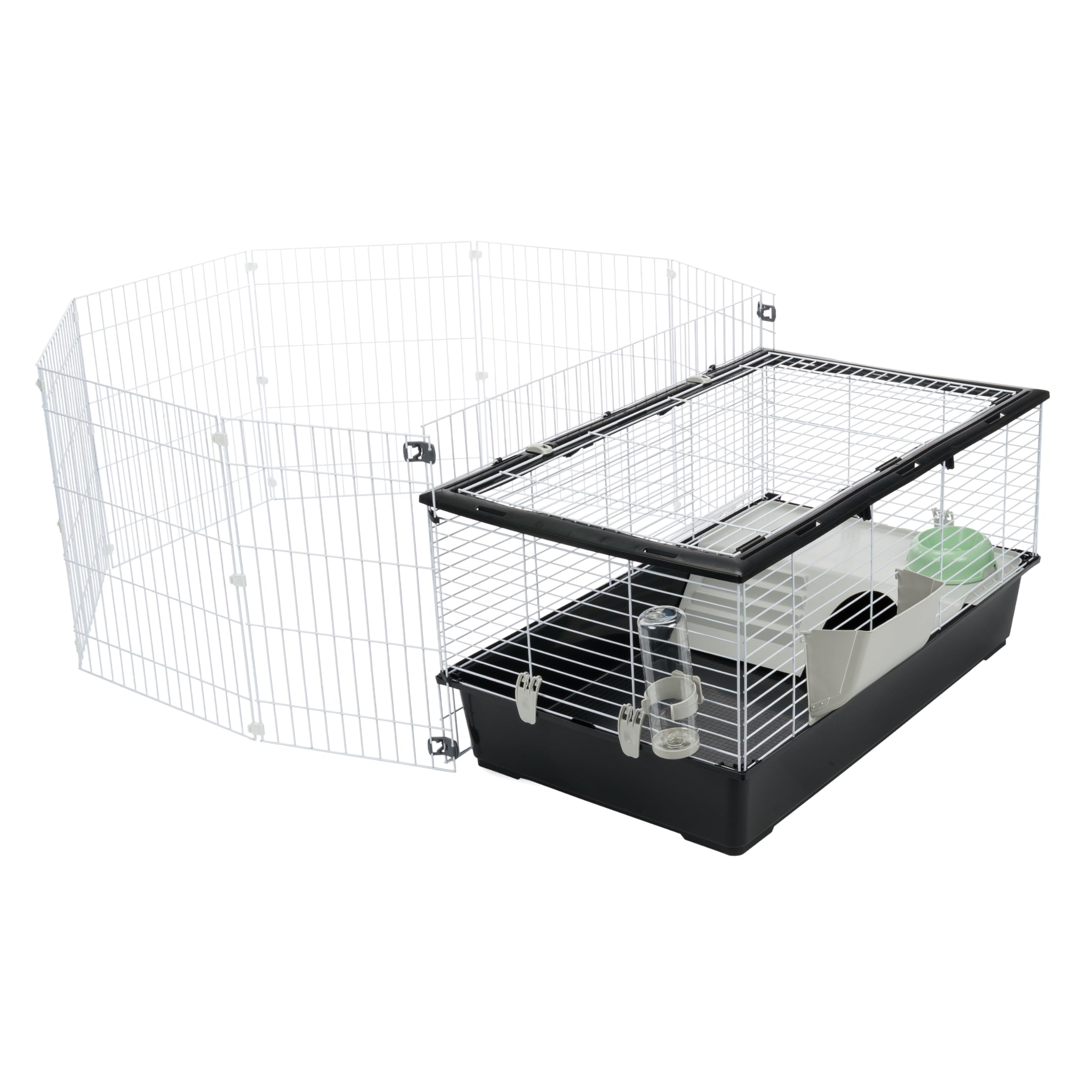 ferplast-parkhome-100-kaninchenk-fig-mit-freigehege-95-x-177-5-x-h-56-cm-inkl-zu image 5