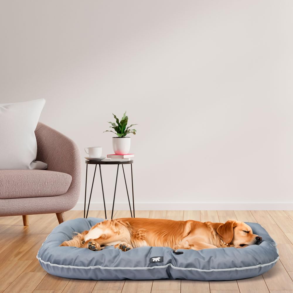 ferplast-oscar-orthop-disches-hundebett-110-x-70-x-h-8-cm-grau image 3