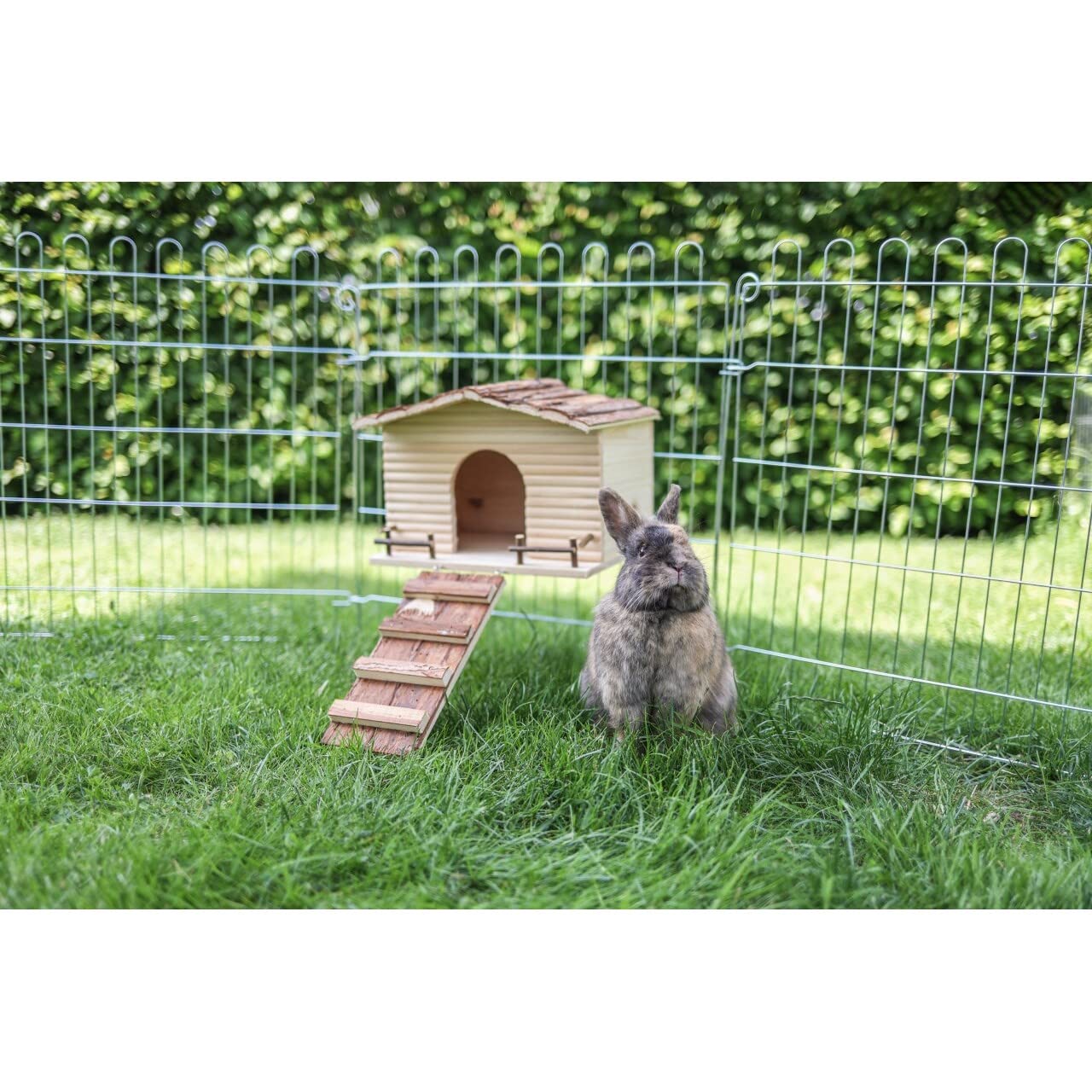 kerbl-pet-nagerhaus-nature-30-x-22-5-x-20-cm-mit-gitterbefestigung image 3