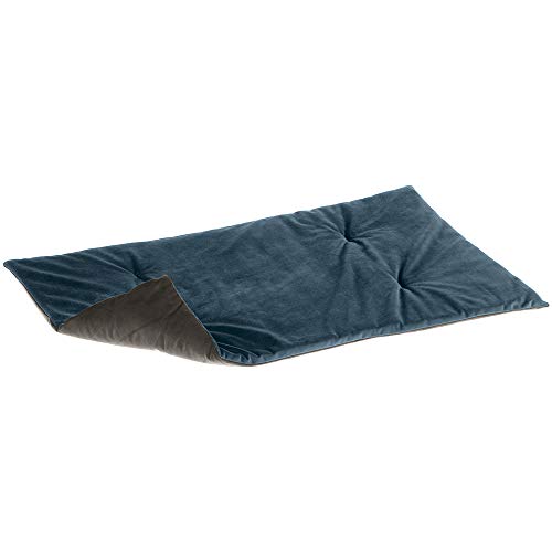 ferplast-baron-65-hundedecke-aus-samt-mittel-blau-grau-schwarz image 2