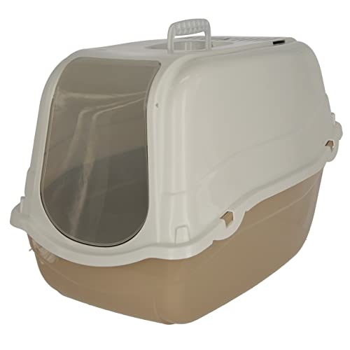 kerbl-pet-katzentoilette-minka-hellgrau-mint-57-x-39-x-41-cm-mit-haube image 8