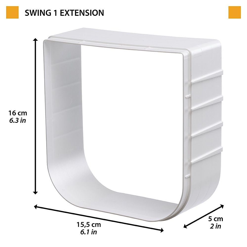 ferplast-swing-1-extension-verl-ngerungstunnel-5-cm-grau-f-r-katzenklappe image 2