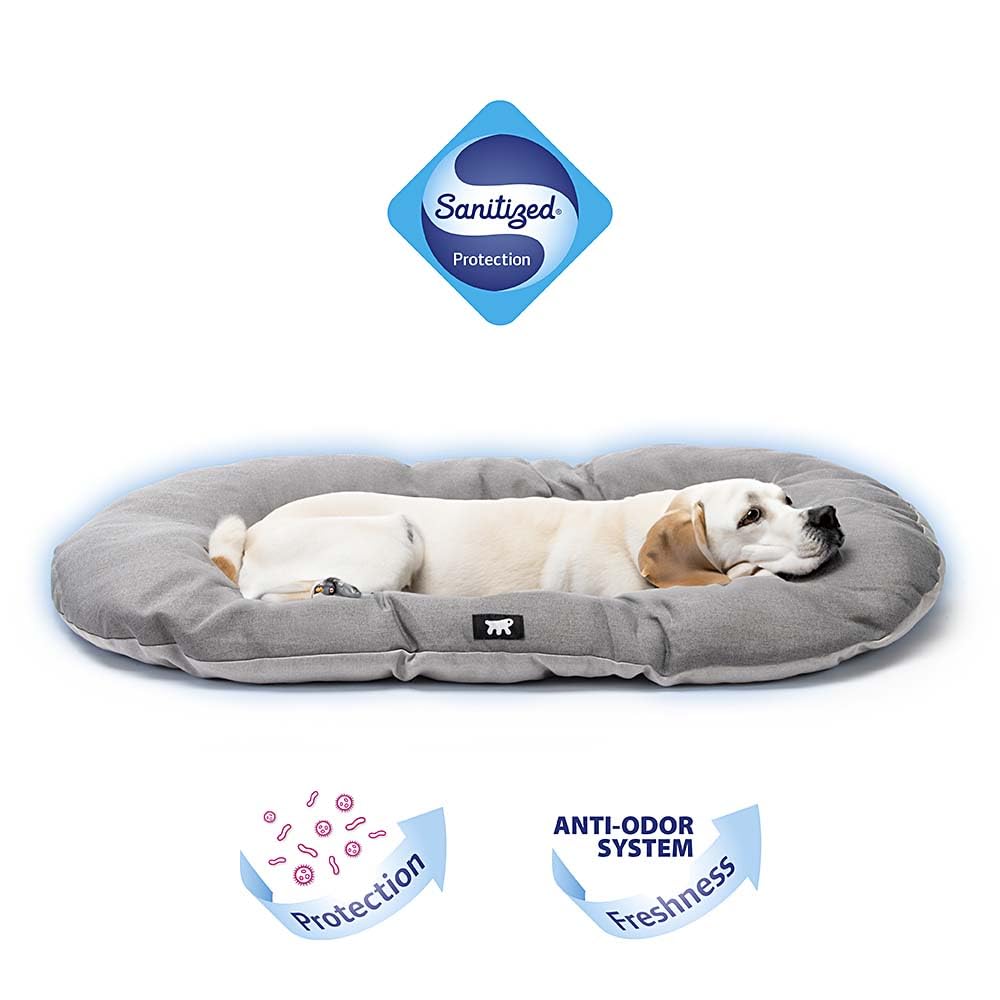 ferplast-relax-sanitized-100-hundekissen-baumwolle-grau-100-x-63-cm image 3