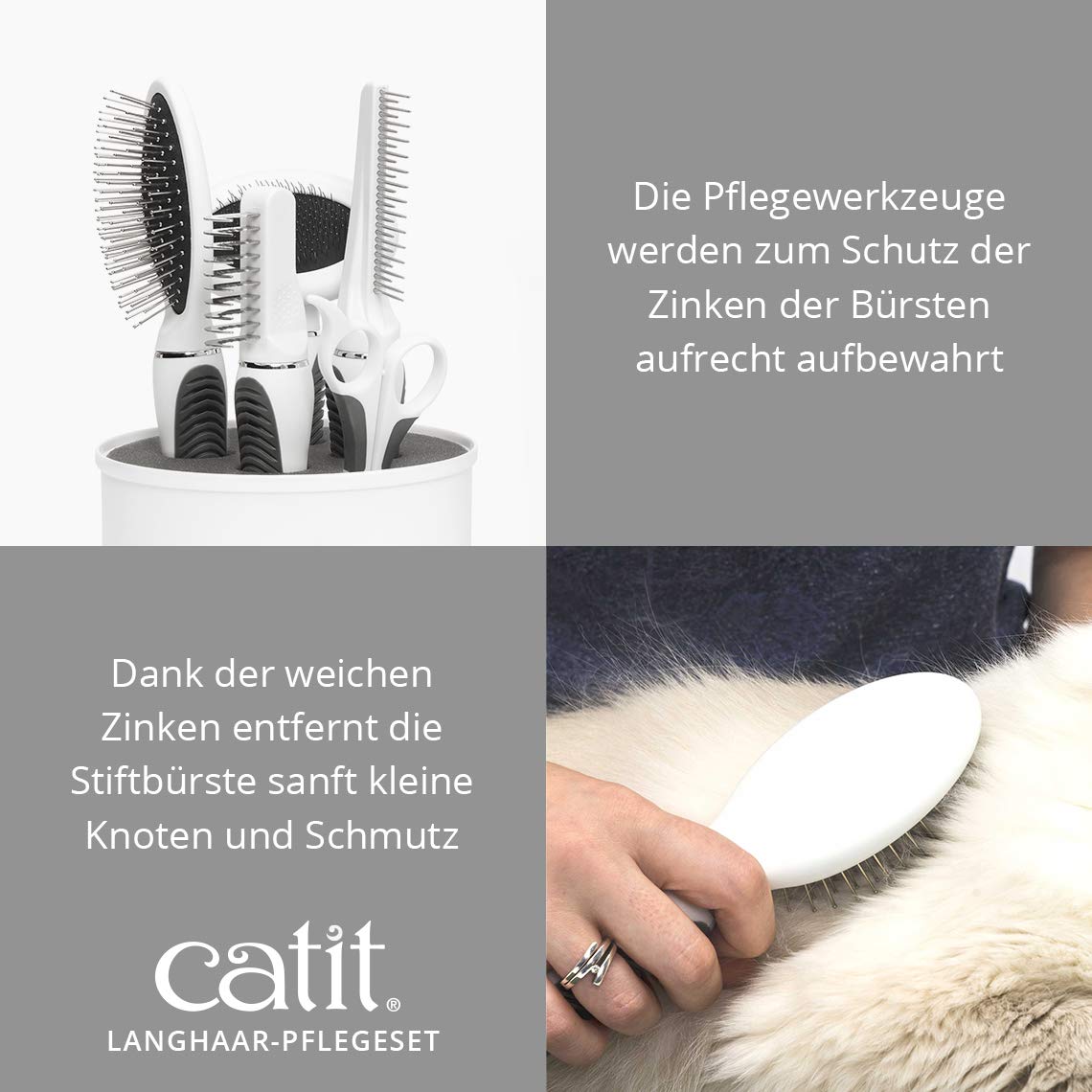 catit-langhaar-fellpflege-set-5-teilig-mit-aufbewahrungsbox image 5