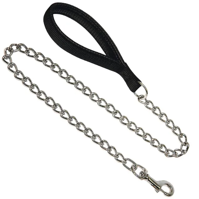 kerbl-pet-miami-plus-kettenleine-schwarz-4-mm-x-100-cm image 1
