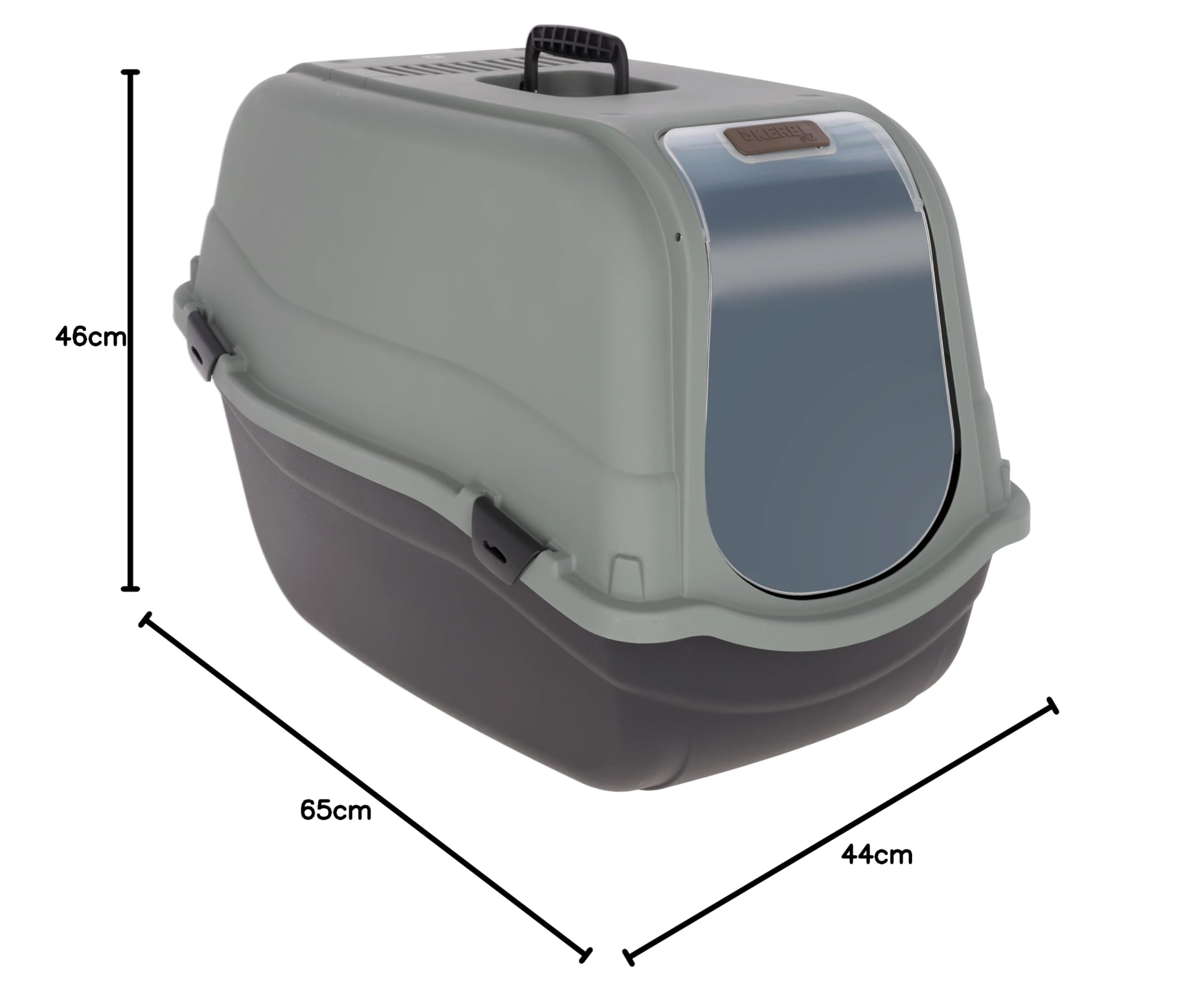 kerbl-pet-emma-eco-katzentoilette-geschlossen-65-x-44-x-46-cm-schwarz-gr-ngrau-m image 7