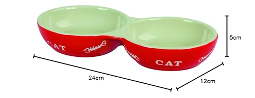 kerbl-pet-keramikdoppelnapf-cat-2-x-200-ml-fressnapf-und-wassernapf-farblich-sor image 7