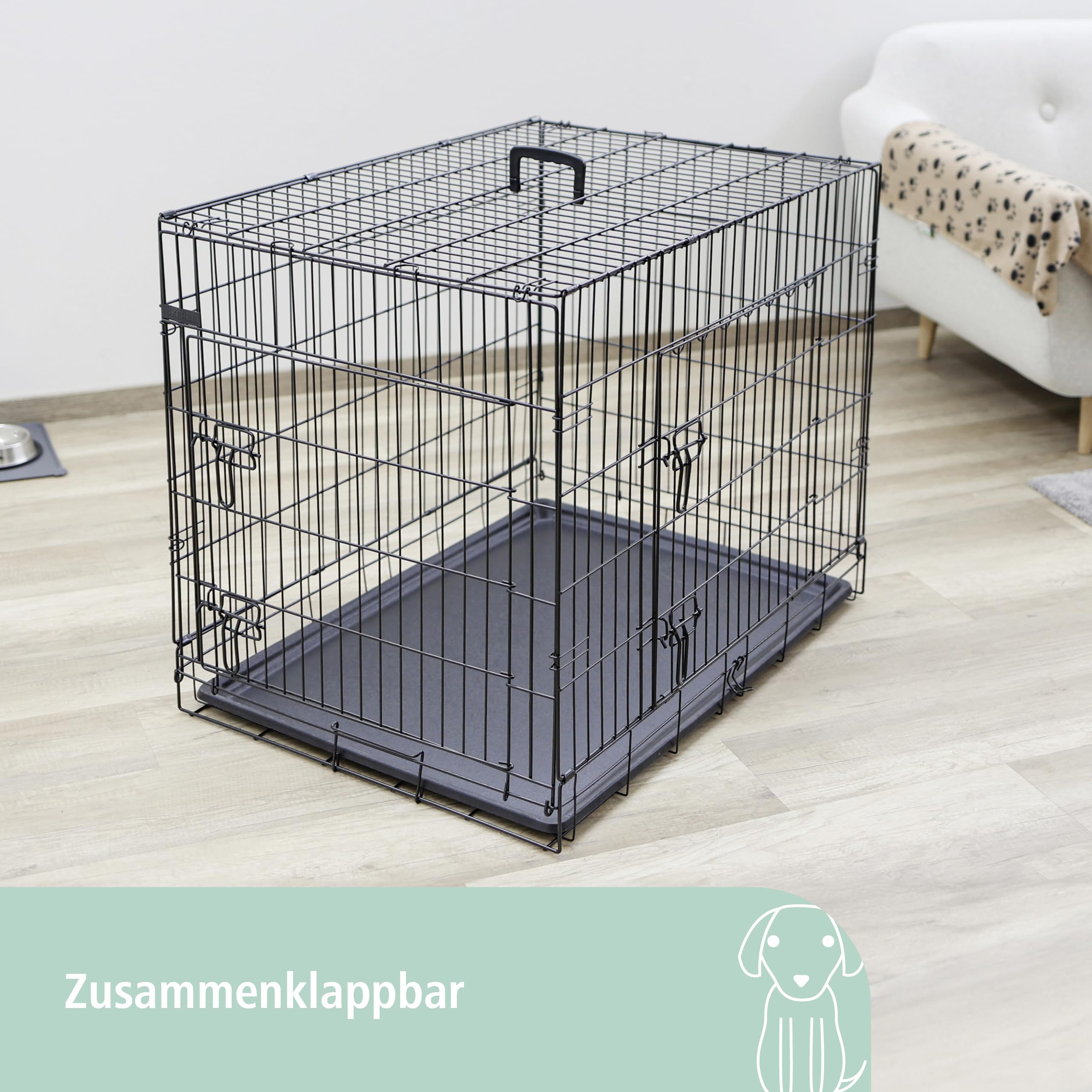 kerbl-pet-gittertransportbox-hund-2-t-rig-schwarz-76x54x64-cm image 6