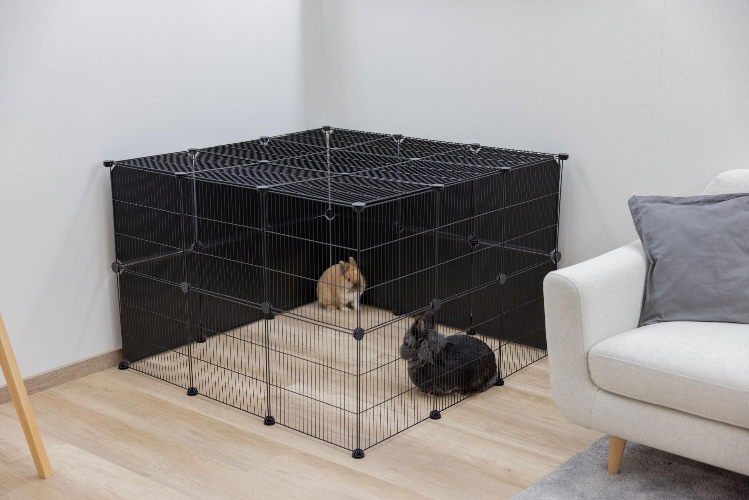 kerbl-pet-freilaufgehege-hopsi-12x-gitterelemente-je-35x35-cm image 6