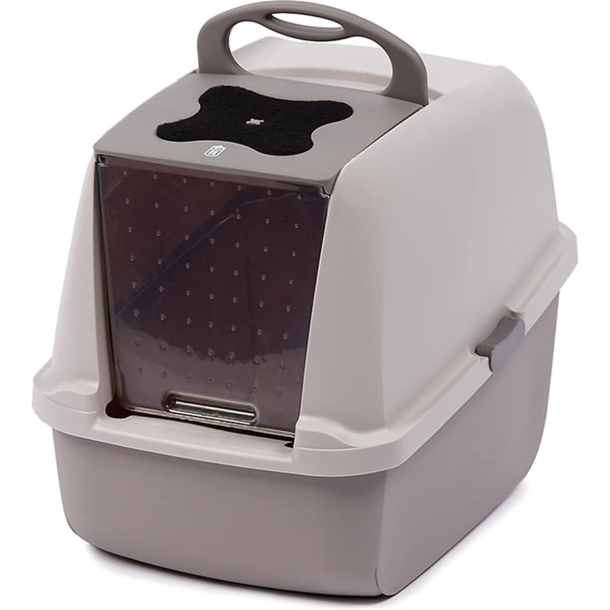 catit-jumbo-katzentoilette-mit-abdeckung-wei-grau-haubentoilette-mit-t-r-und-fil image 8