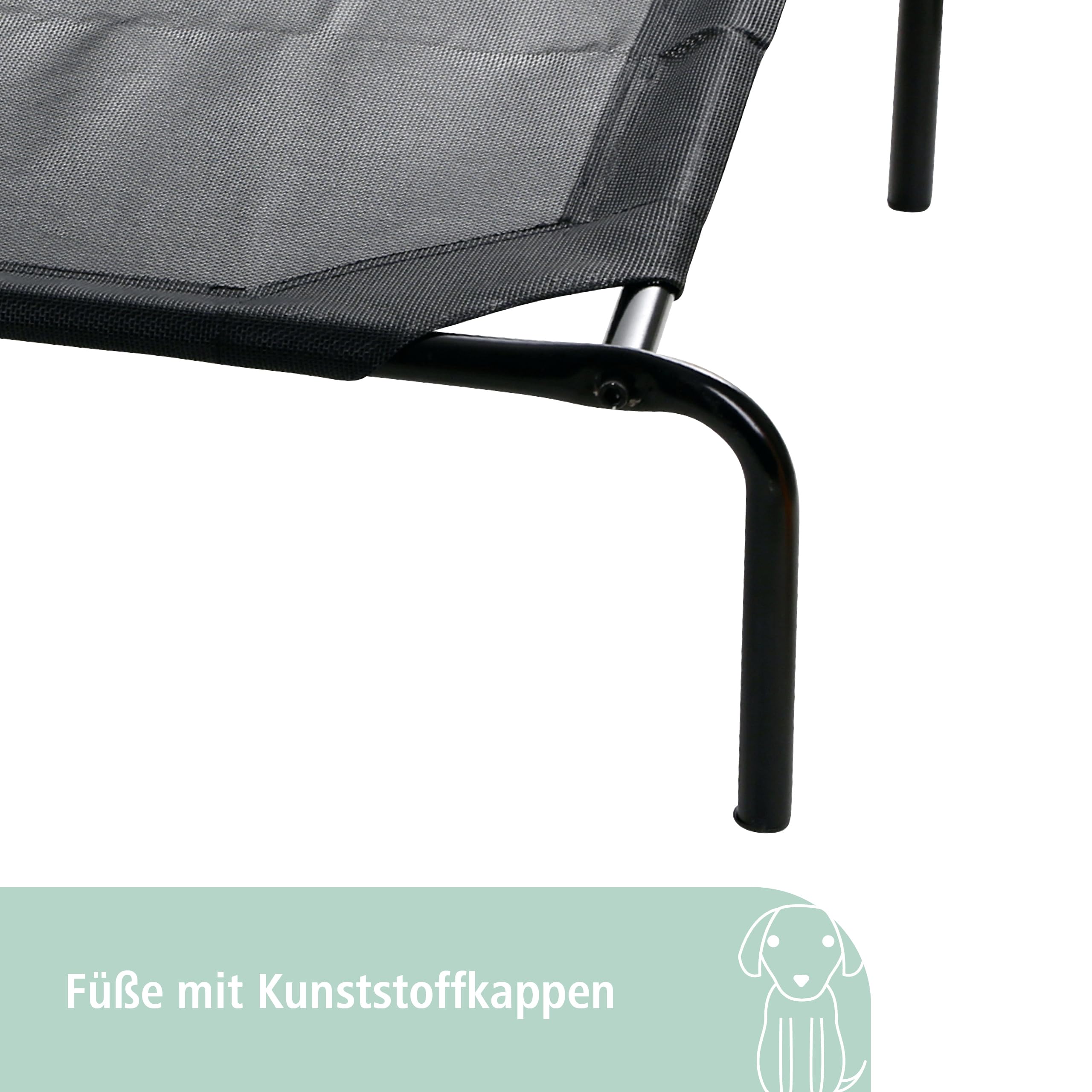 kerbl-pet-hundeliege-vacation-schwarz-107-x-65-x-20-cm-erh-htes-hundebett image 5