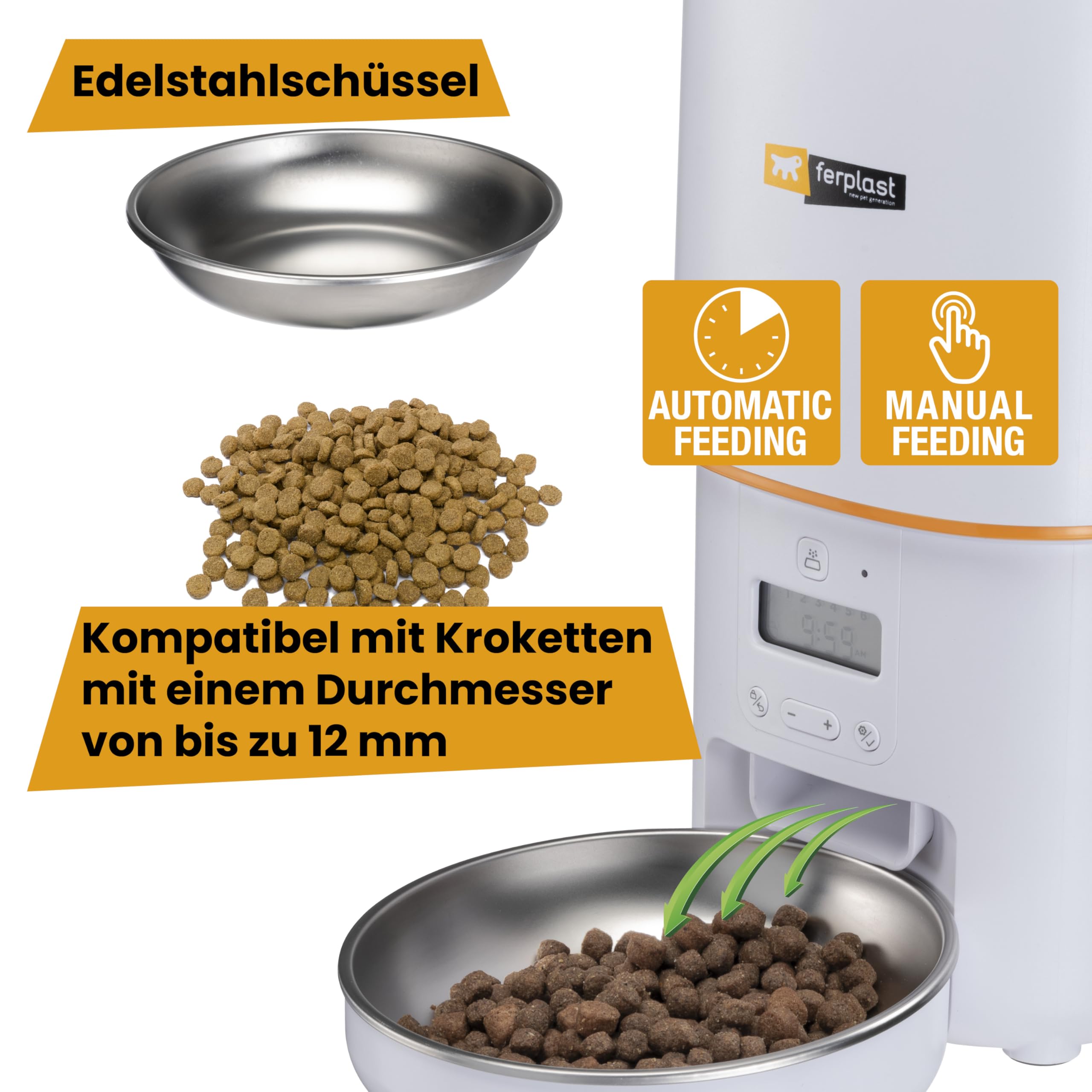 ferplast-risto-pet-automatischer-futterautomat-katze-4-liter-programmierbar-6-ma image 5
