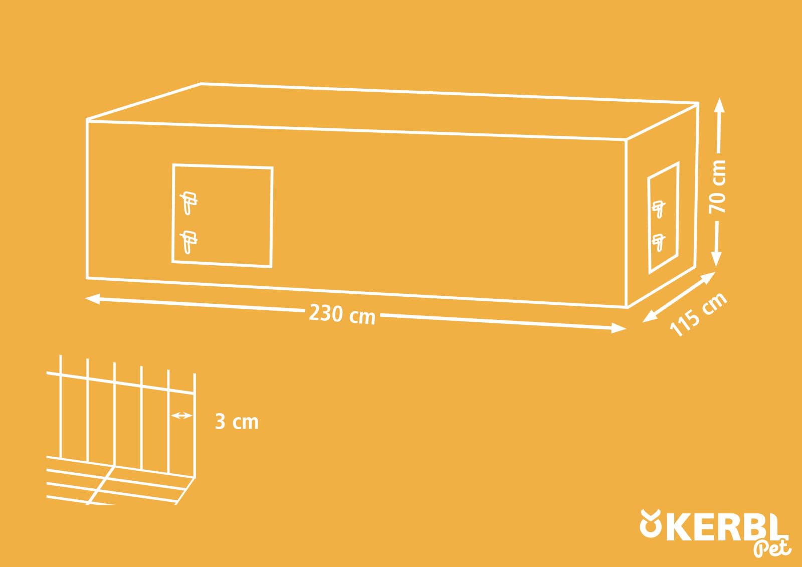 kerbl-pet-freilaufgehege-230x115x70-cm-mit-ausbruchsperre-sonnenschutz-und-4-t-r image 7