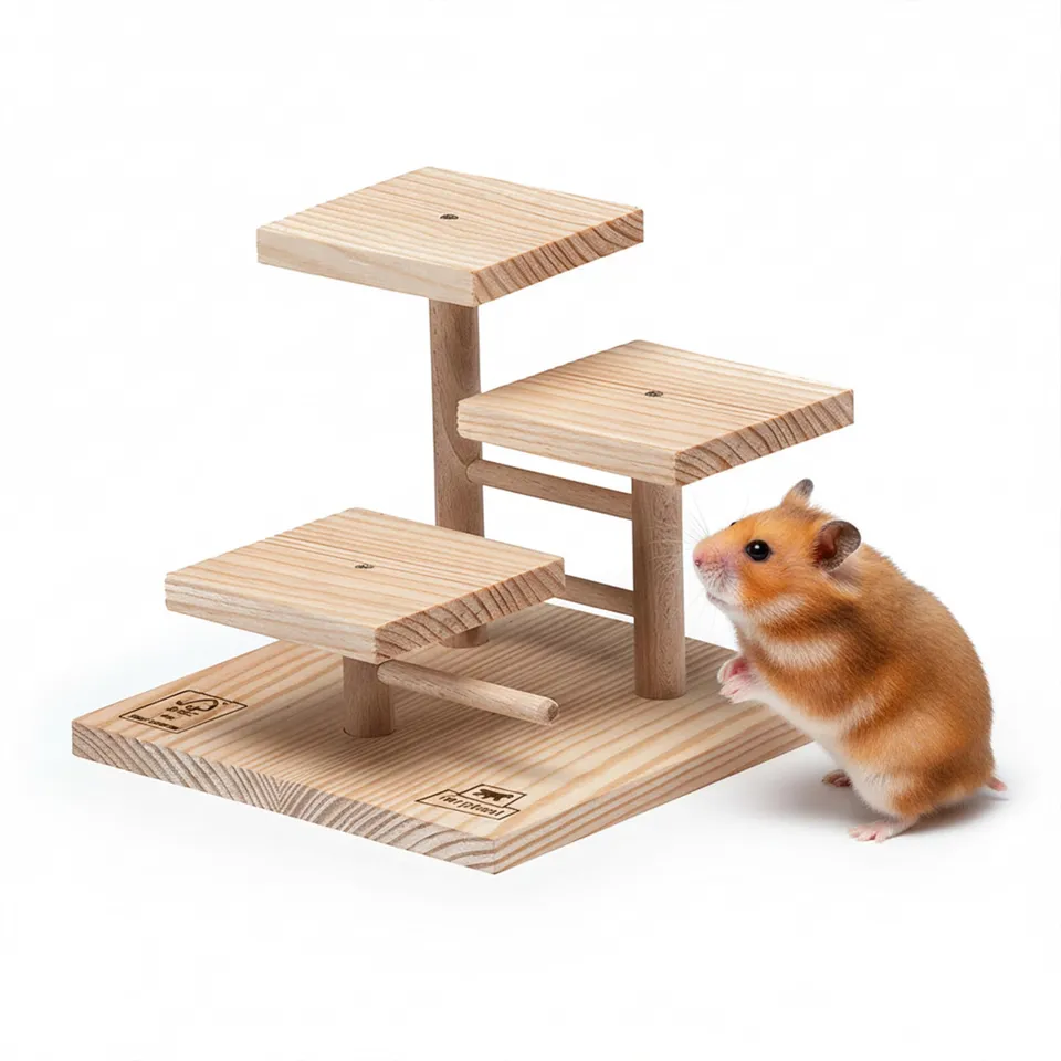 ferplast-arcade-podium-hamsterspielzeug-aus-holz-zum-klettern-17-6-x-17-6-x-h-15 image 1