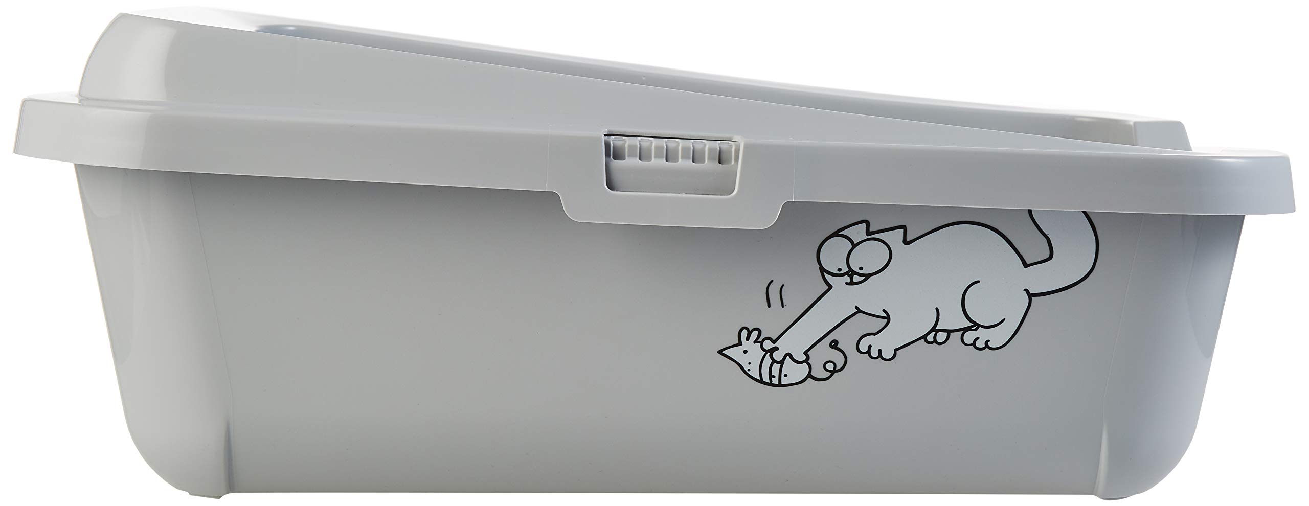 karlie-simon-s-cat-katzentoilette-mit-rand-43x32x16-cm-grau image 2