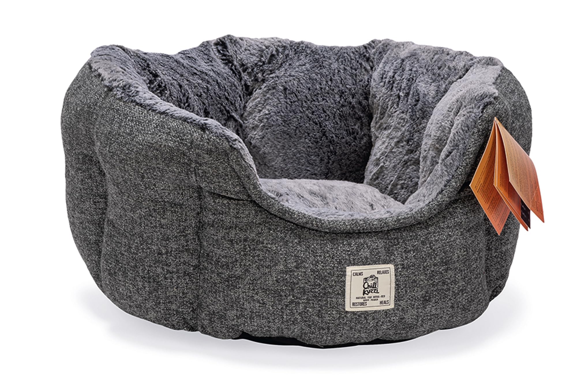 beeztees-nano-chill-kuzzi-hundebett-h-hlenbett-grau-58x58x30-cm image 8