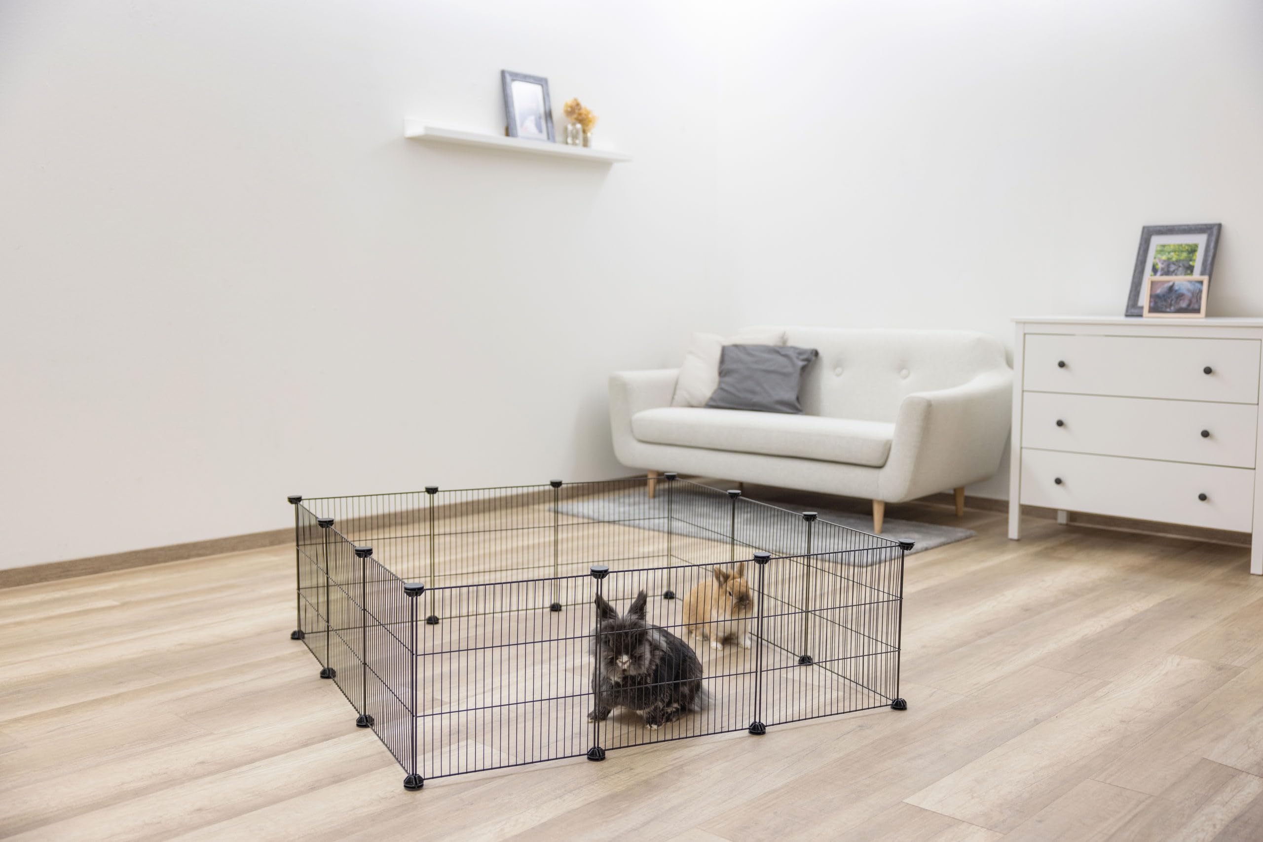kerbl-pet-freilaufgehege-hopsi-12x-gitterelemente-je-35x35-cm image 8