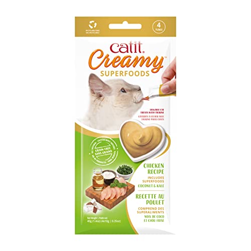 catit-creamy-superfood-leckpaste-huhn-kokos-gr-nkohl-f-r-katzen-4-x-10-g image 3