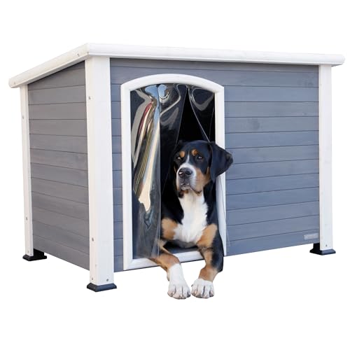 kerbl-pet-hundeh-tte-kenny-wei-grau-holz-hundehaus-113-x-77-x-81-cm image 6
