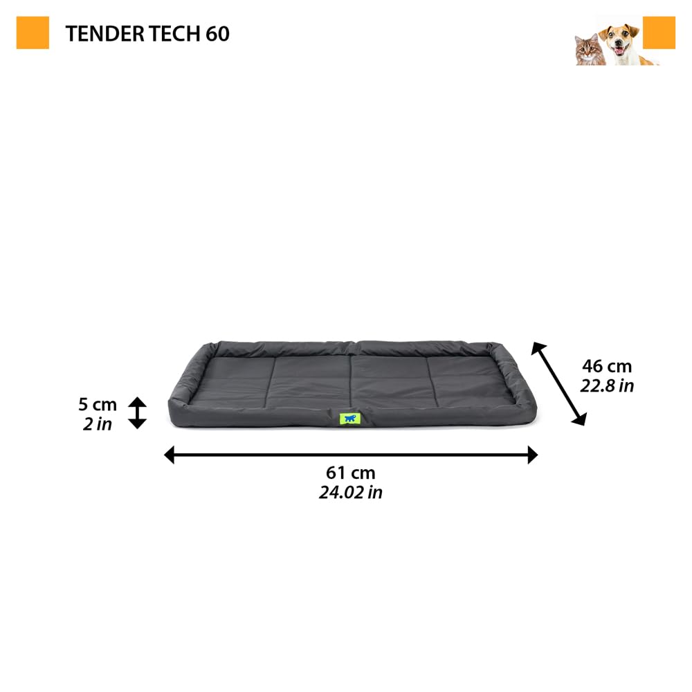 ferplast-hundematte-hundekissen-61-x-46-x-5-cm-schwarz-wasserdicht-waschbar image 2