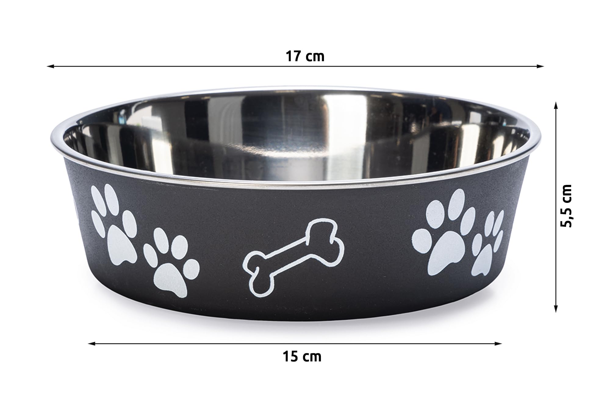 karlie-ascar-hundenapf-edelstahl-schwarz-800ml-15-17cm image 4