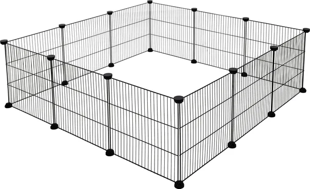 kerbl-pet-freilaufgehege-hopsi-12x-gitterelemente-je-35x35-cm image 1