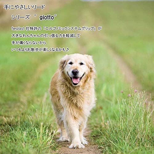ferplast-giotto-kurzleine-leder-beige-mit-gepolstertem-griff-60-cm-x-25-mm image 8