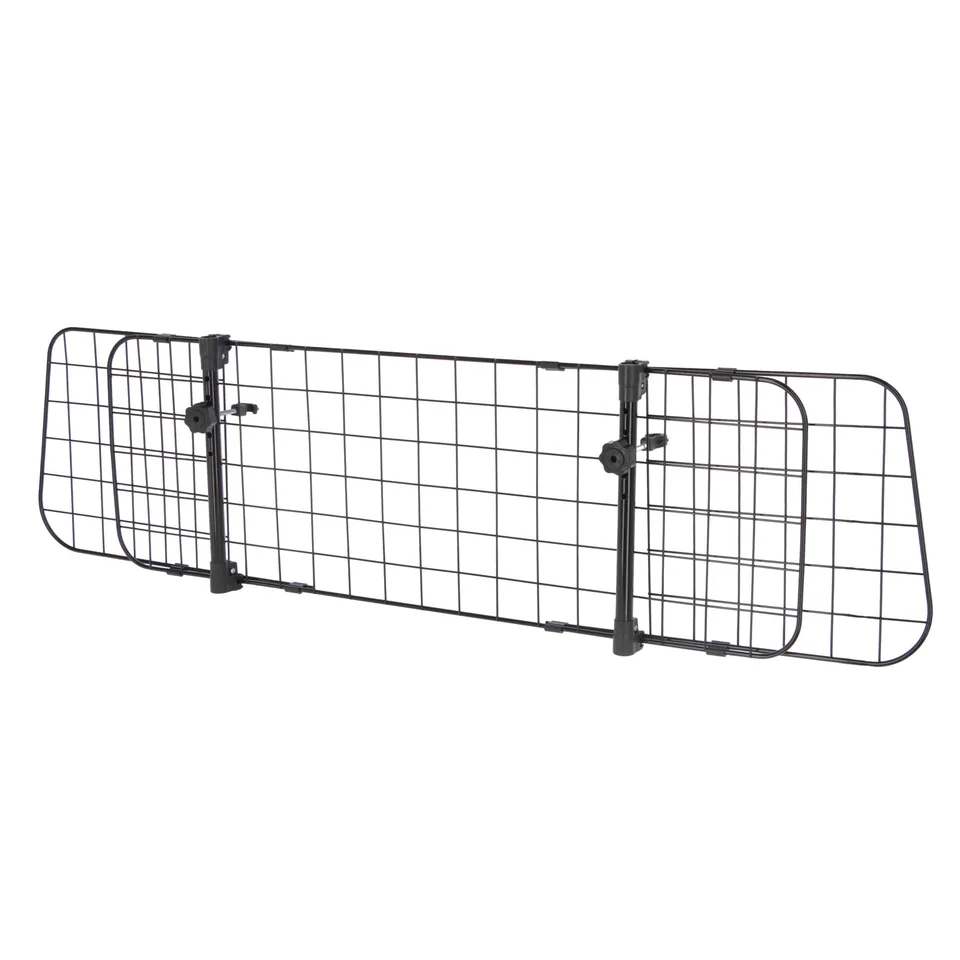 kerbl-pet-autoschutzgitter-metall-trenngitter-schwarz-30-cm-hoch-96-145-cm image 1