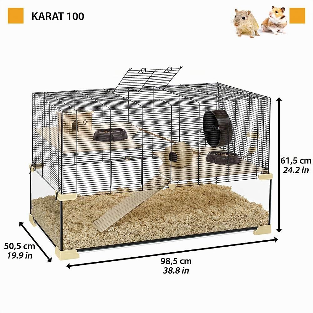 ferplast-karat-100-hamsterk-fig-aus-glas-und-metallgitter-mit-zubeh-r-98-5-x-50- image 2