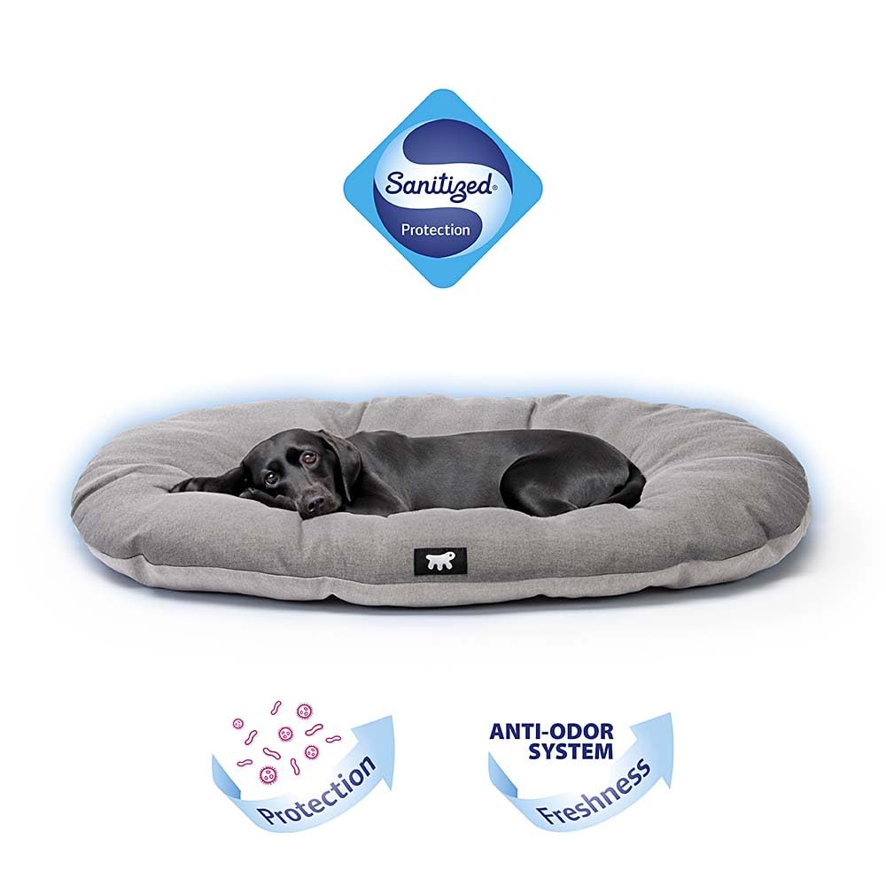 ferplast-relax-sanitized-hundekissen-hundebett-85-x-55-cm-grau-antibakteriell image 3