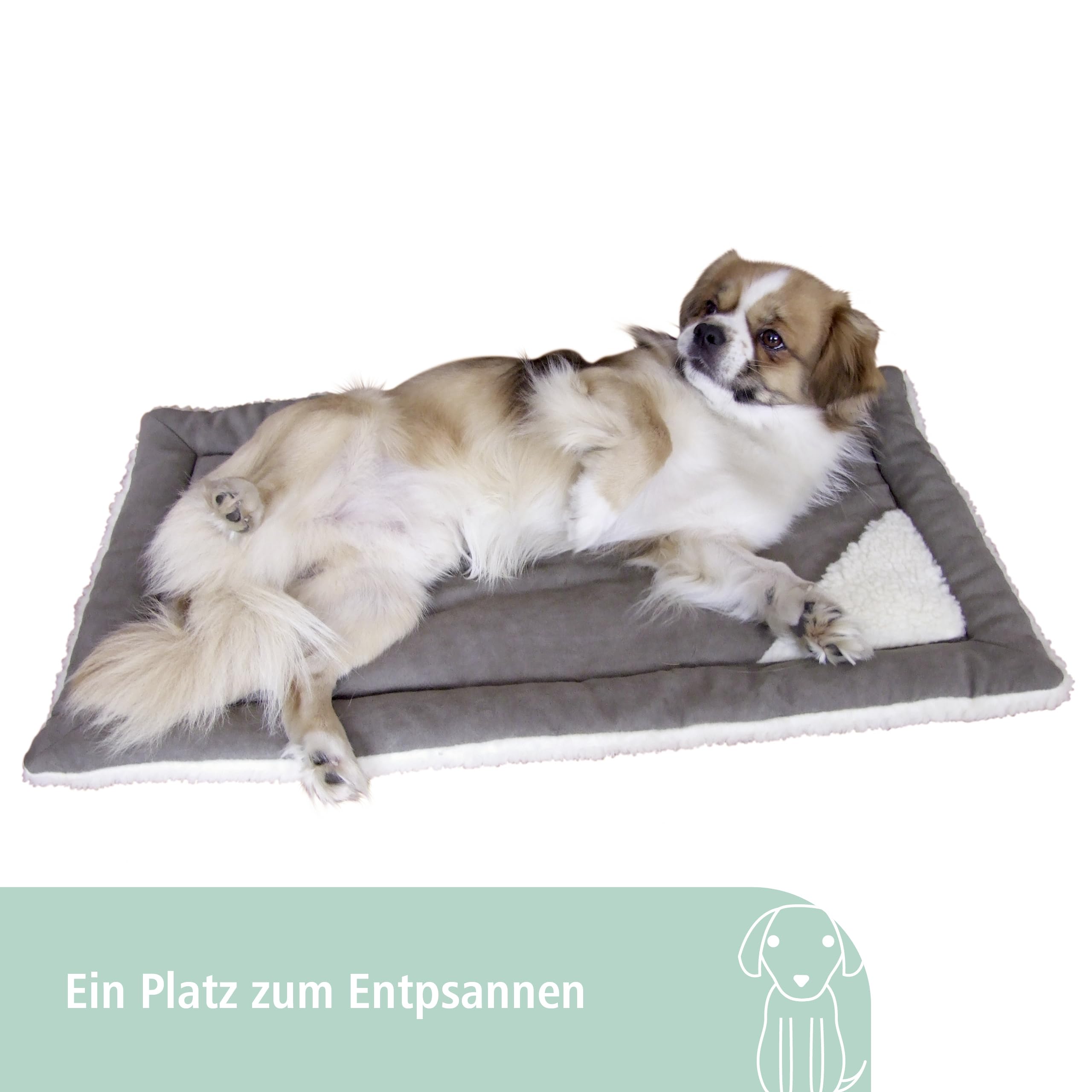 kerbl-pet-liegekissen-cleo-grau-wei-48-x-29-x-3-cm-polyester-f-r-hunde-und-katze image 2