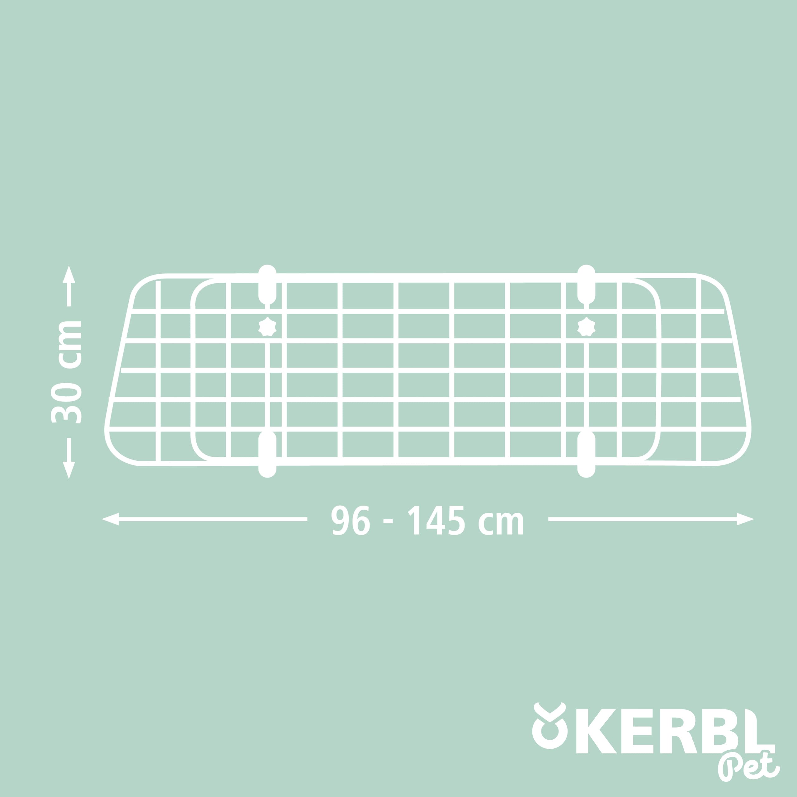 kerbl-pet-autoschutzgitter-metall-trenngitter-schwarz-30-cm-hoch-96-145-cm image 7