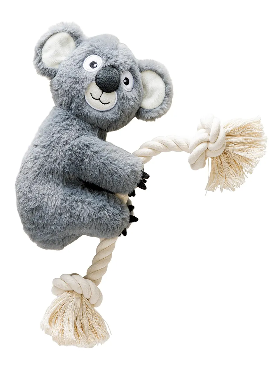 karlie-kletter-koala-hundespielzeug-pl-sch-grau-40x18-cm image 1