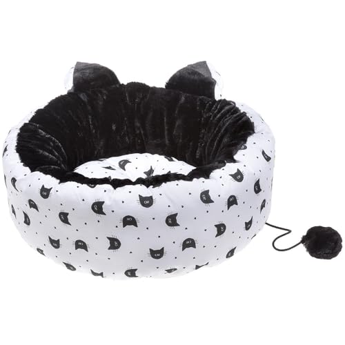ferplast-muffin-katzenbett-55x52-cm-baumwolle-kunstpelz-waschbar image 2