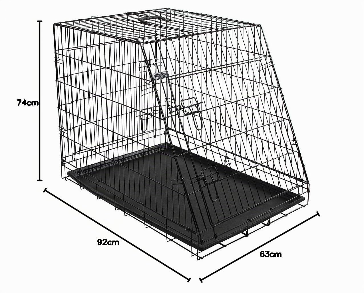 kerbl-pet-gittertransportbox-schwarz-107-x-74-x-85-cm-2-t-ren image 4