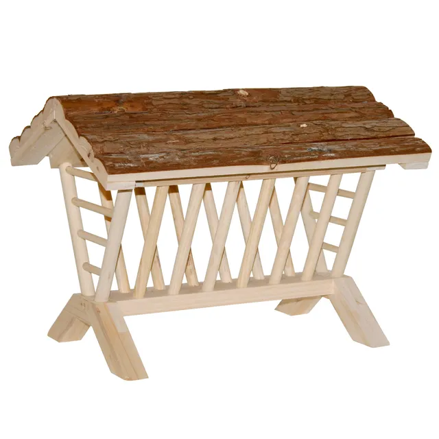 kerbl-pet-heukrippe-nature-futterkrippe-45x32x33-cm-aus-naturbelassenem-holz image 1