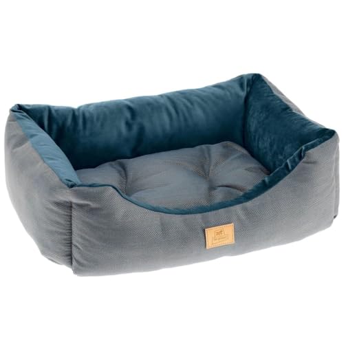 ferplast-chester-80-hundebett-katzenbett-sofa-blau-78-x-56-x-h-22-cm-waschbar image 4