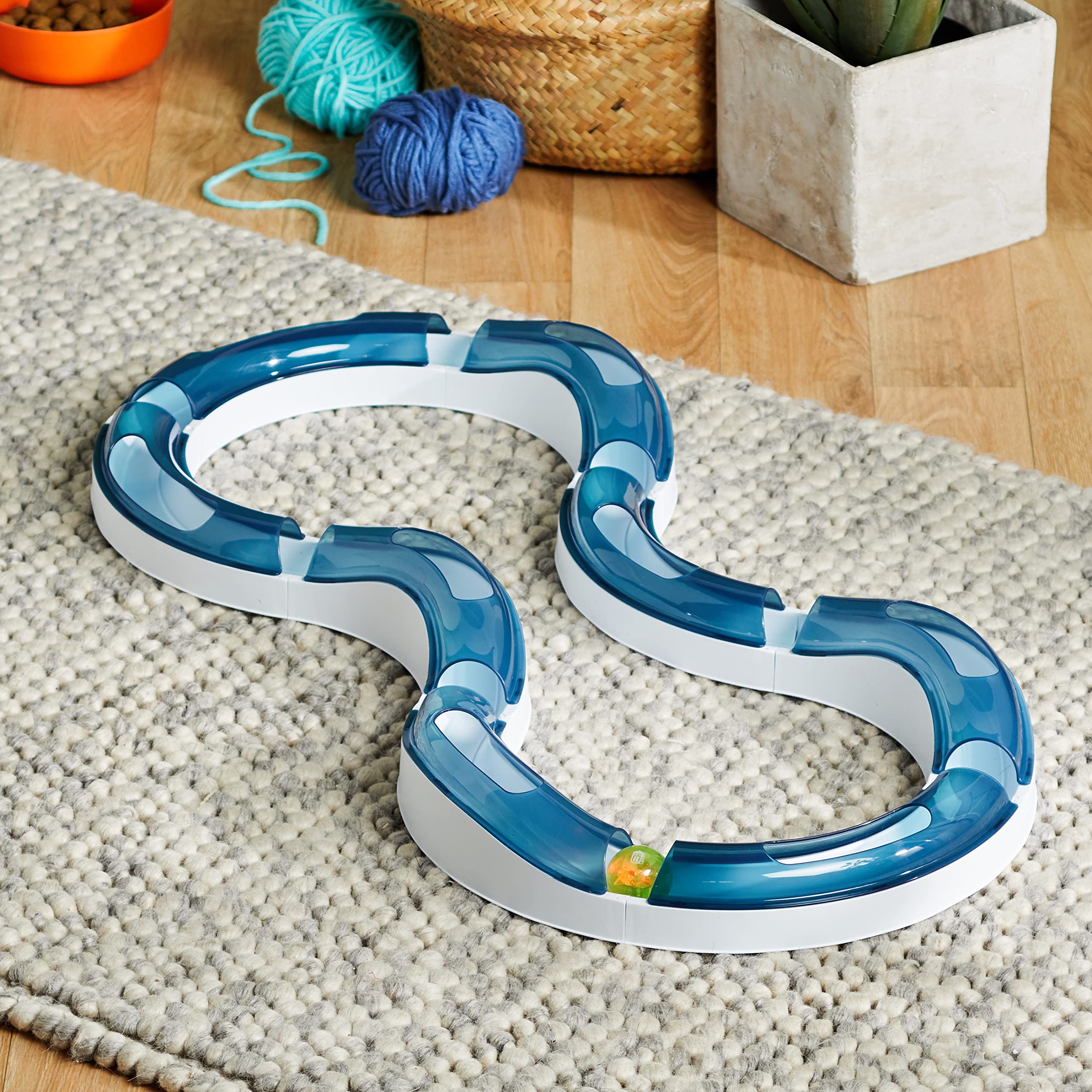 catit-design-senses-super-roller-spielschiene-8-teilig-mit-leuchtball image 2