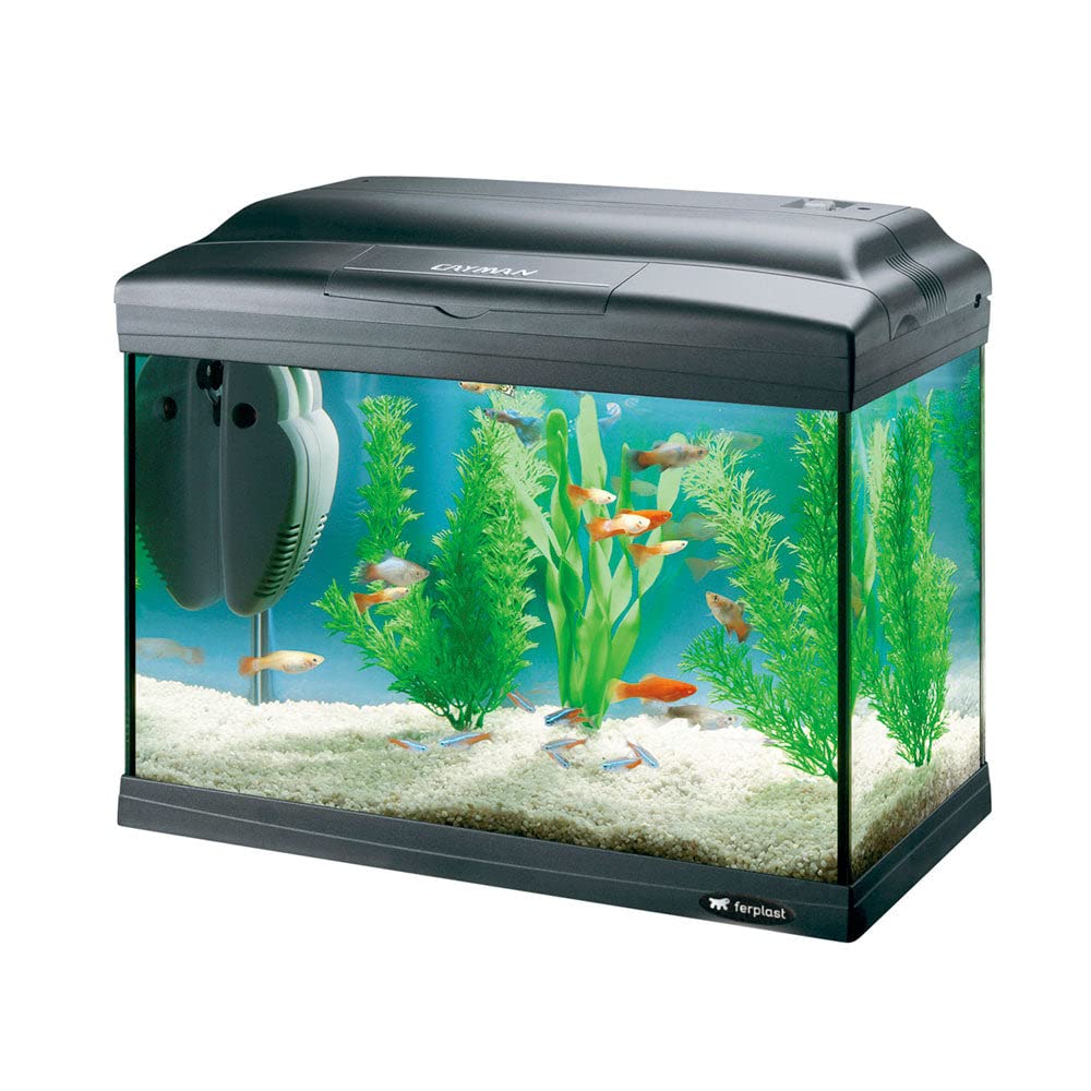 ferplast-cayman-40-plus-aquarium-komplett-set-21-l-schwarz-41-5-x-21-5-x-34-cm image 1