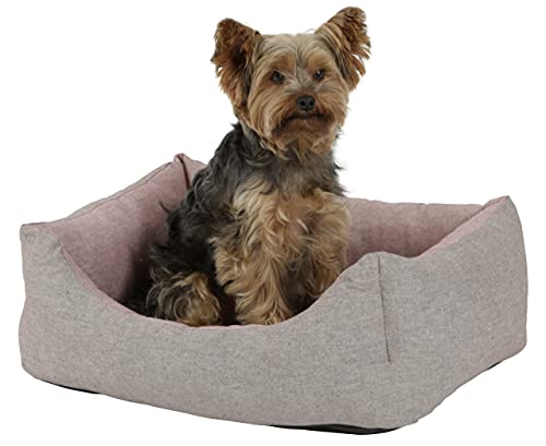 kerbl-pet-kuschelbett-golden-70x85x23-cm-rot-braun image 5