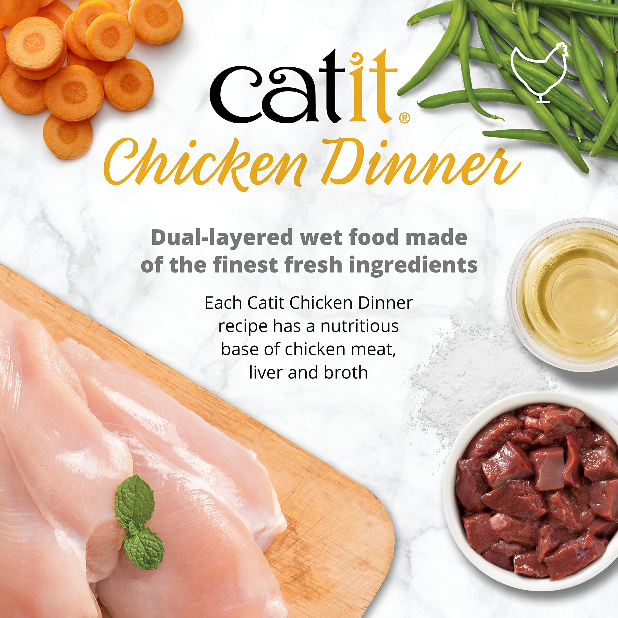 catit-dinner-h-hnerfleisch-katzennassfutter-getreidefrei-80-g image 2