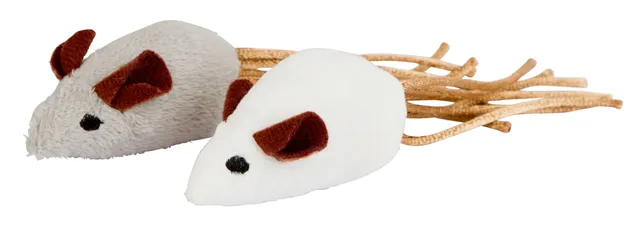 kerbl-pet-spielmaus-wei-grau-7-x-4-cm-katzenspielzeug-2-st-ck image 1