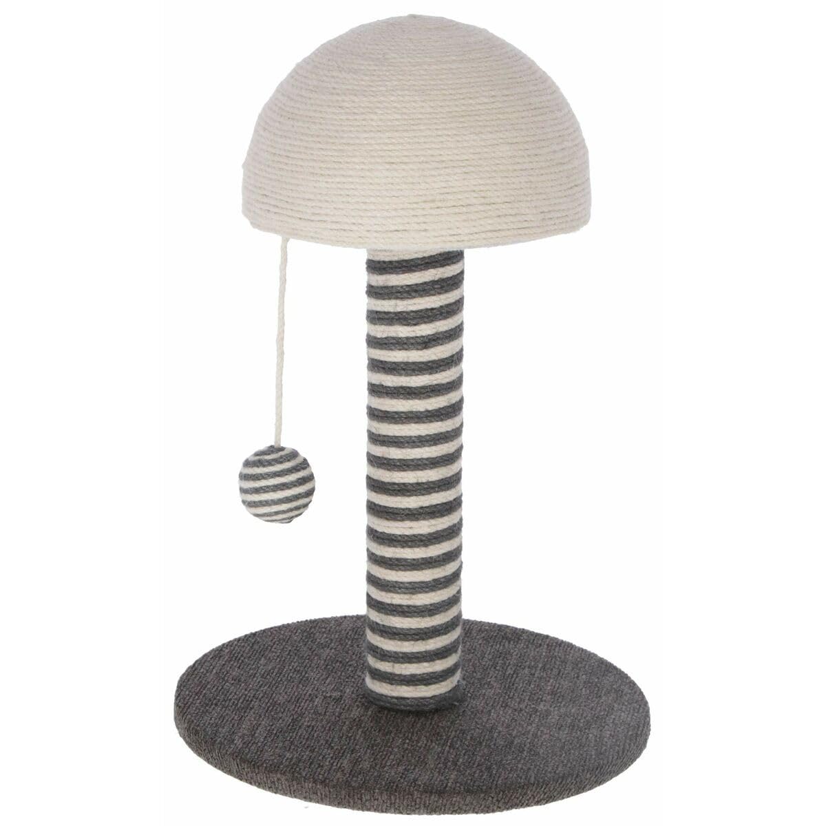 kerbl-pet-kratzs-ule-funghi-grau-30-x-30-x-42-cm-mit-spielball image 1