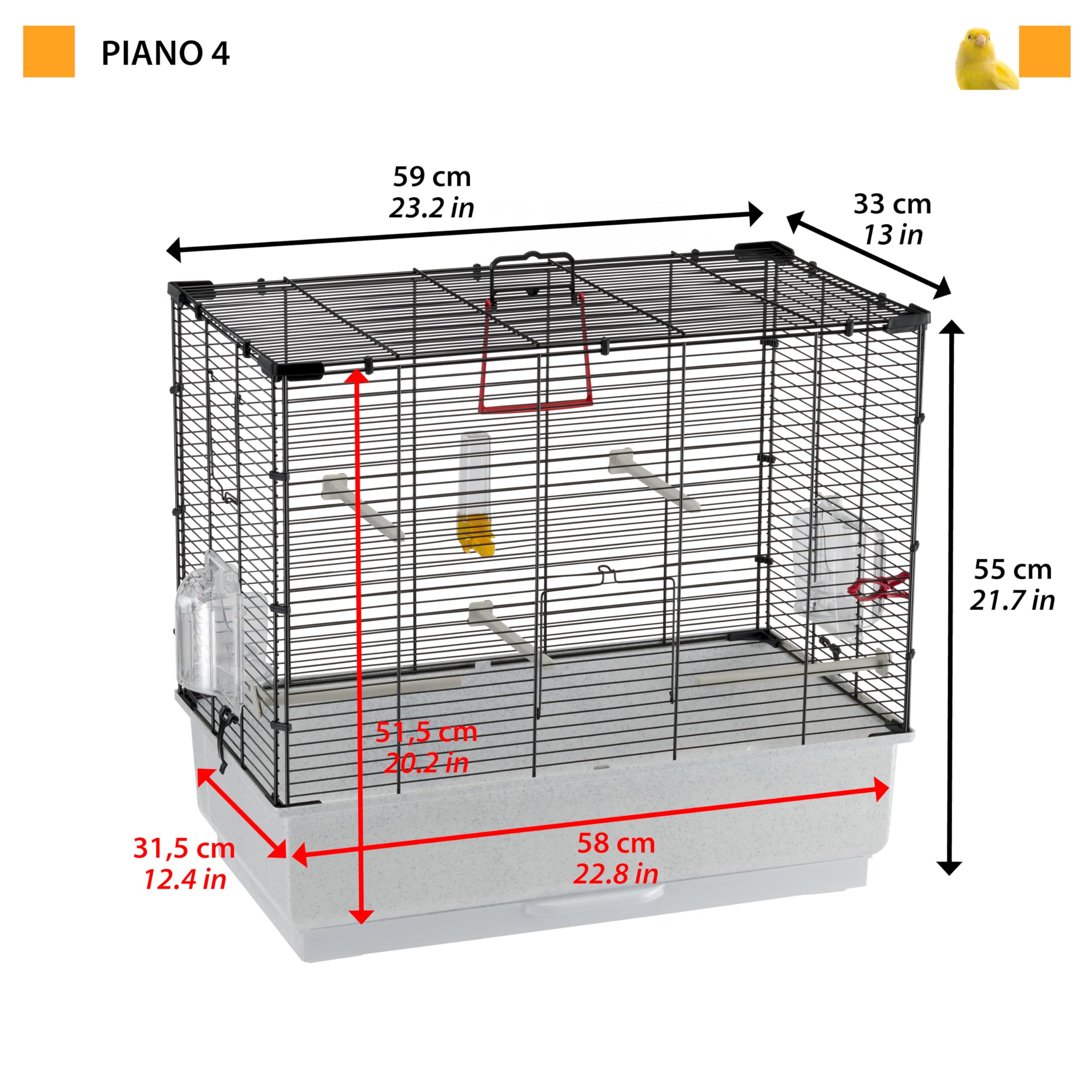 ferplast-piano-4-vogelk-fig-f-r-kanarien-59-x-33-x-h-55-cm-mit-dreh-futtern-pfen image 3