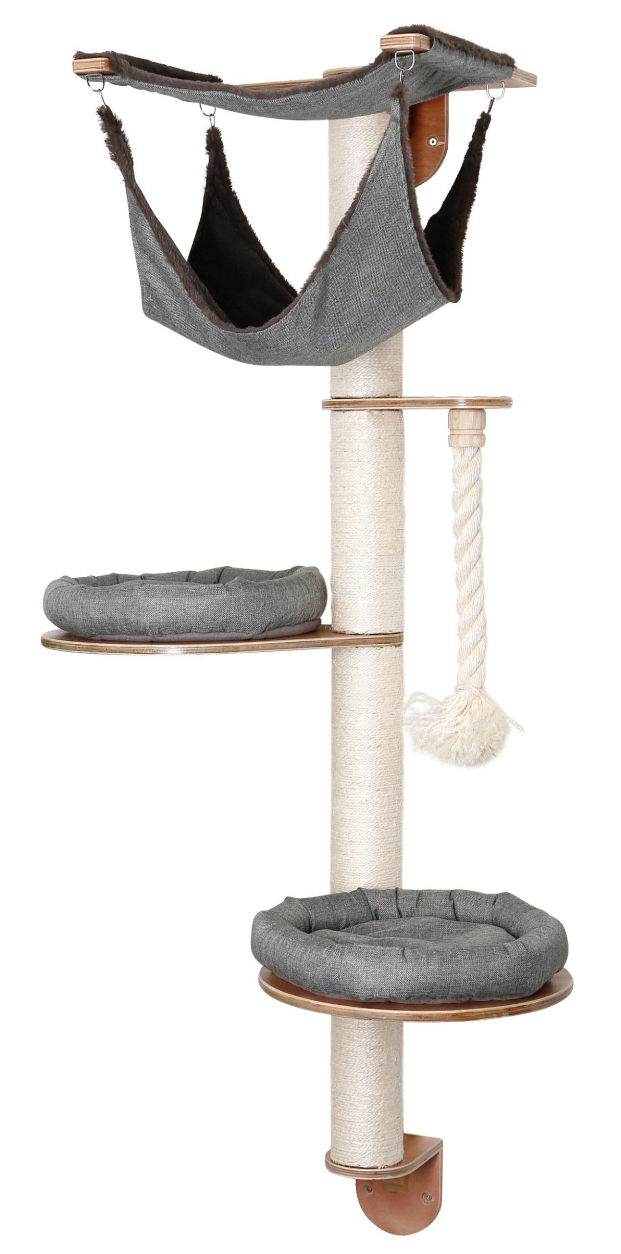 kerbl-pet-wandkratzbaum-dolomit-2-0-tofana-grau-160-cm image 1