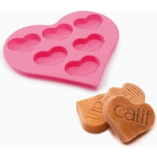 catit-creamy-ice-pops-silikon-tablett-frozen-cat-treat-tray-6-herzen image 4