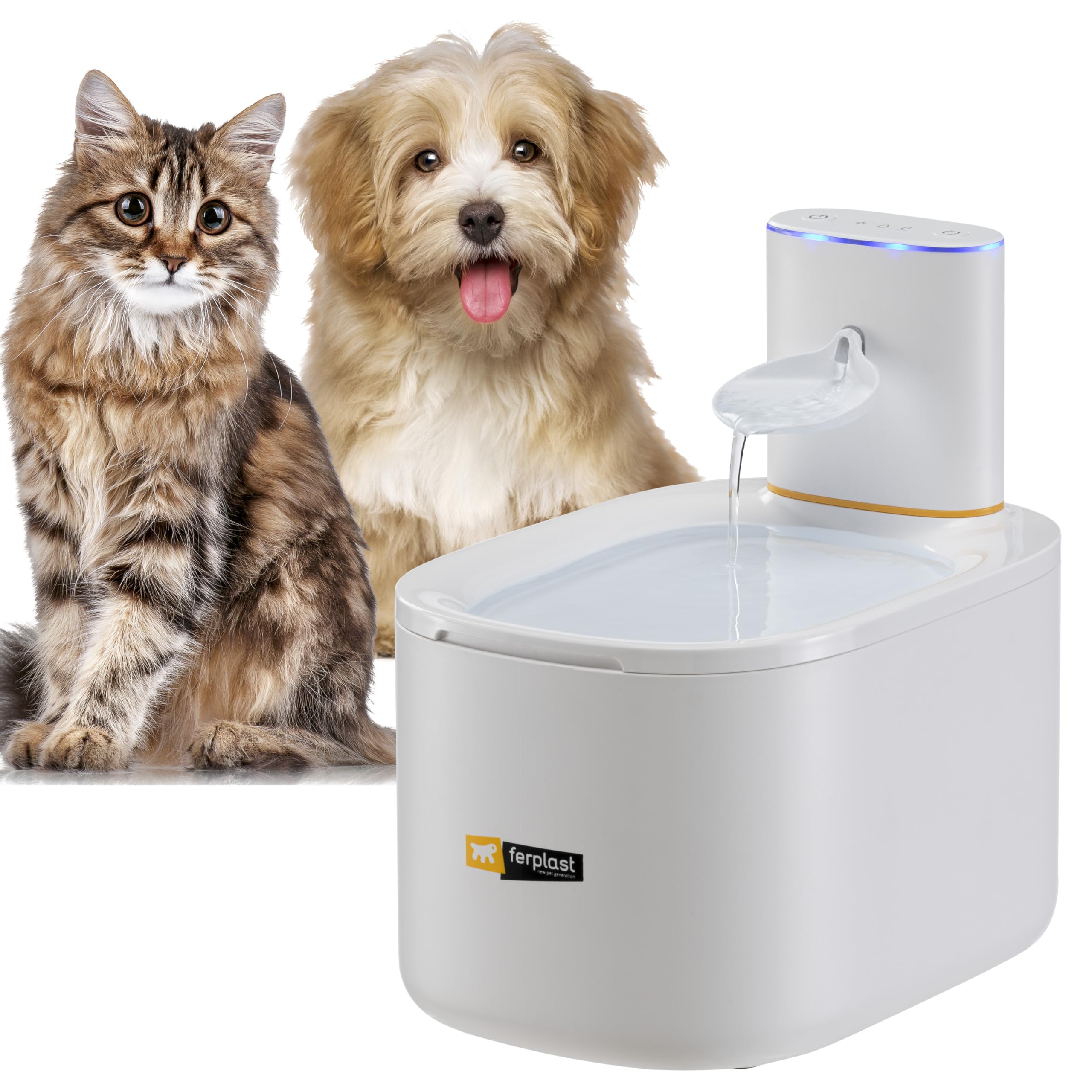ferplast-astra-kabelloser-katzenbrunnen-3-l-trinkbrunnen-mit-bewegungssensor-3-s image 1