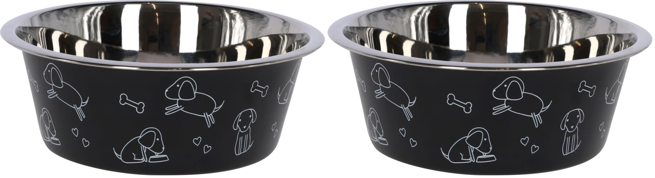 kerbl-pet-edelstahlnapf-mit-motiv-schwarz-1-800-ml-f-r-hunde image 6