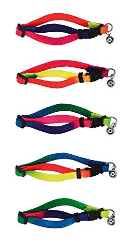 kerbl-pet-sicherheitskatzenhalsband-rainbow-mit-gl-ckchen image 2